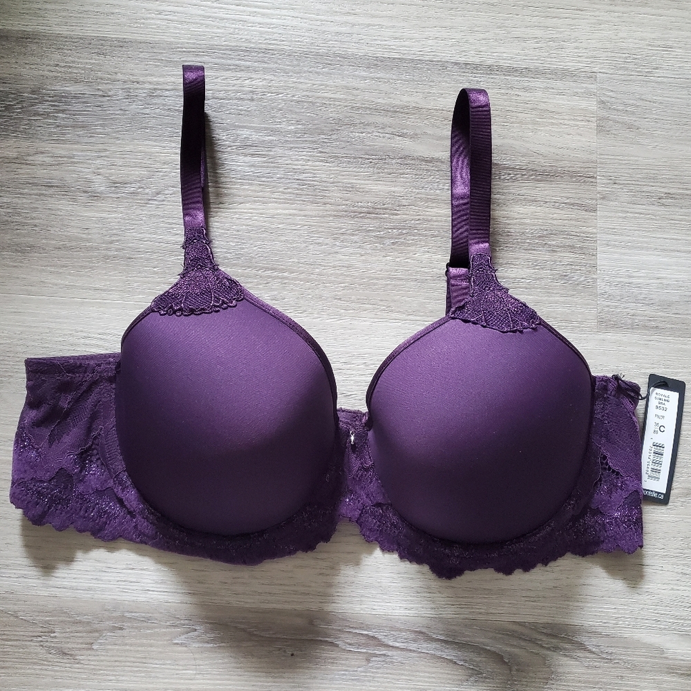 ☀️2/$40☀️ 36C - Dark Purple Sublime Spacer Bra - Montelle
